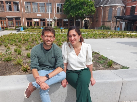Minister Zuhal Demir en onze schepen voor jeugd Willem Wevers